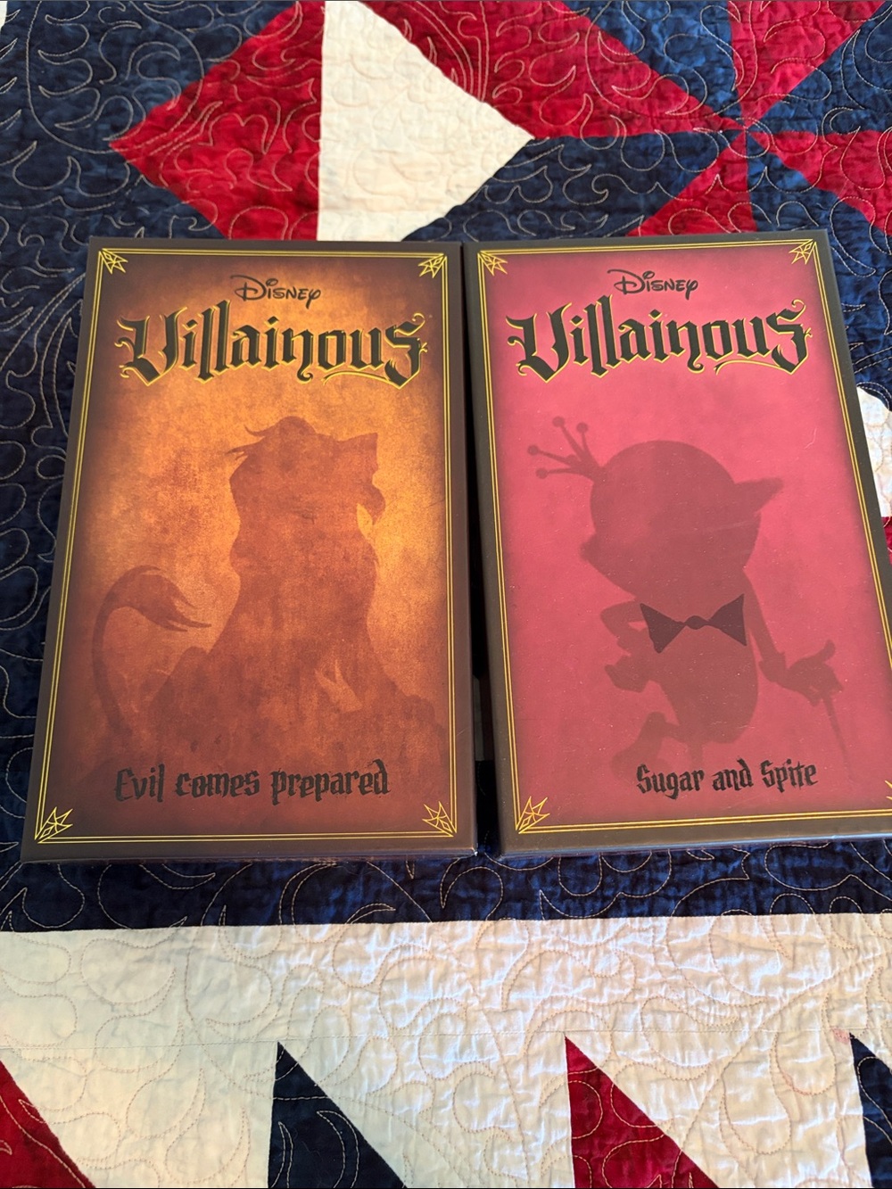 Disney Villainous: Evil Comes Prepared & Sugar and Spice - Red and Orange Boxes